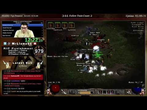 Diablo 2 - 6 MAN HARDCORE SORCERESS SPEEDRUN!