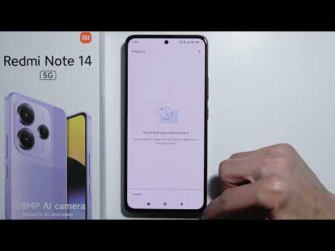 Redmi Note 14: How to Delete Browser History?