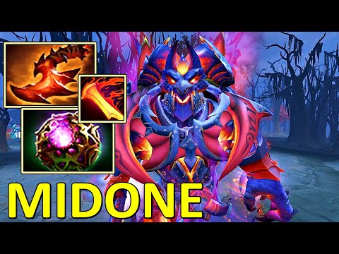 DOOM SMG.MIDONE WITH OCTARINE CORE AND OVERWHELMING BLINK - DOTA 2 7.32 GAMEPLAY