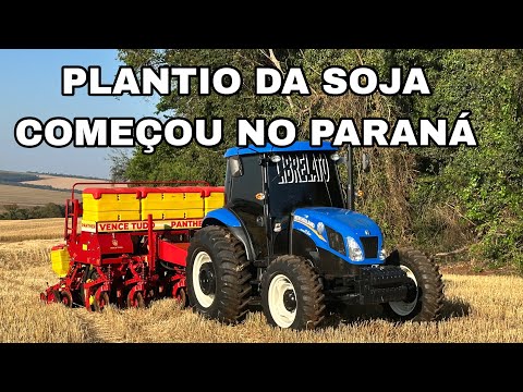 Plantio do soja 25/26 começou aqui no Paraná !