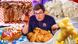 British Chef Reviews MORE USA Southern Food!! | BBQ, Fried Chicken, Mac n' Cheese, Biscuits & Gravy by SORTEDfood