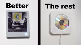 Album wall art that plays itself  - km5 CP1 wall-hanging CD player