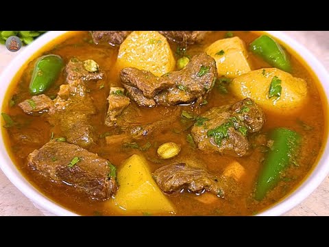 Most Favourite Degi Aloo Gosht Recipe | Aloo Mutton Curry | Mutton Curry