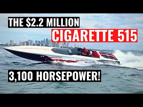 Insane $2 Million 3,100 Horsepower Speed Boat! The Cigarette Racing 515
