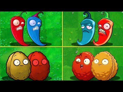 Random 15 Pair Team Plants PVZ 1 vs PVZ 2 - Who Will Win? - Team Plant vs Team Plant