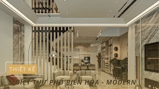 Biệt thự phố Biên Hòa hiện đại - Thiết kế thi công nội thất S.housing