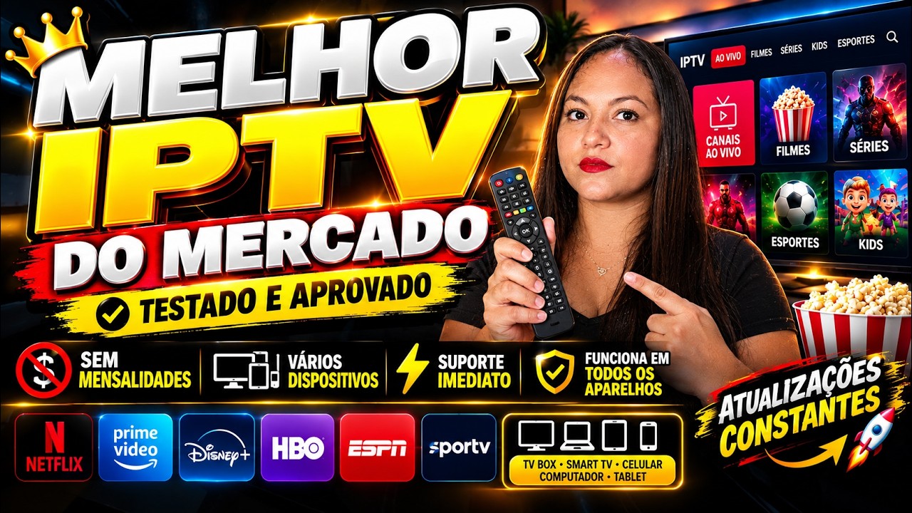 MELHOR IPTV DO MERCADO EM 2026🔥 DESCOBRI A MELHOR LISTA COMPLETA E SEM TRAVAMENTOS DE 2026