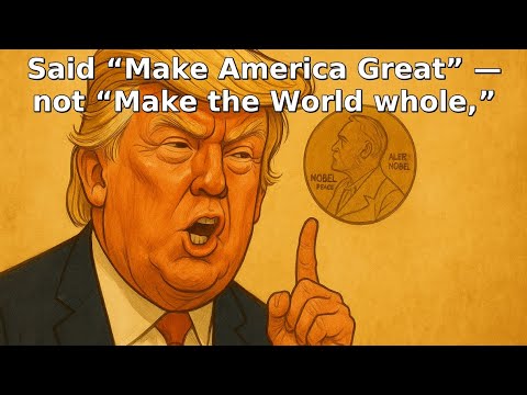 No Nobel Peace Prize for Trump - Parody Song - Music Lyric Video