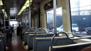 preview picture of video 'Eastbound CSX Intermodal Train in Darby, PA (ON SEPTA TROLLEY)'