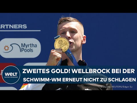 SCHWIMMEN: Zweites WM-Gold in Singapur - Florian Wellbrock erneut nicht zu schlagen #sport