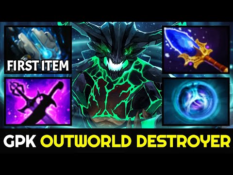 GPK Top 1 MMR back to Old Meta Outworld Destroyer — First Item Meteor Hammer