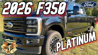 NEW 2026 FORD F-350 PLATINUM FX4 | HIGH OUTPUT DIESEL | LUXURY SUPER DUTY TRUCK REVIEW | AGATE BLACK
