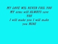 MY LOVE WILL NEVER FAIL YOU by: Marie Hines ...