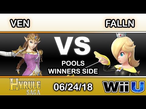 Hyrule Saga - Ven (Zelda) Vs. falln (Rosalina) Pools - Smash 4