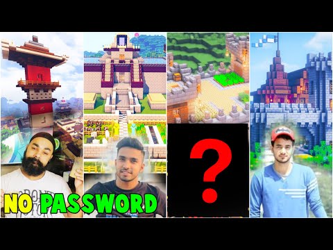 TOP 10 YOUTUBER MINECRAFT MAP DOWNLOAD | DOWNLOAD ALL BIG YOUTUBERS MINECRAFT WORLD WITHOUT PASSWORD