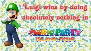 Mario Party: Island Tour - Luigi wins by doing absolutely nothing