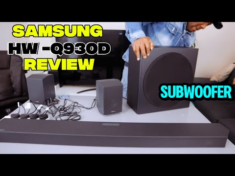 Samsung HW-Q930D 9.1.4 Soundbar with Wireless Subwoofer Unboxing Setup with Audio Demo Review