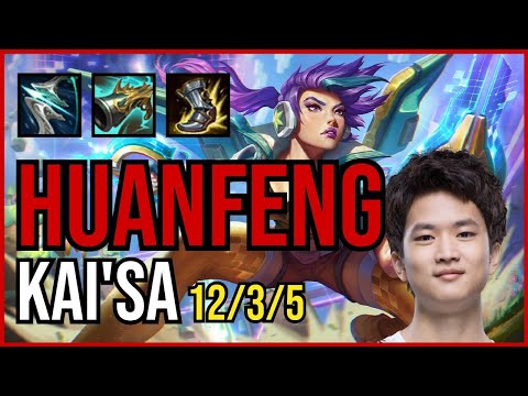 HUANFENG - KAI'SA vs. EZREAL ADC | KR DIAMOND | PATCH 11.1 | PENTAKILL