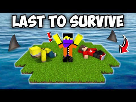 Last to Leave ISLAND Wins 1000$ (Minecraft)