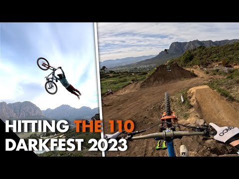 HITTING THE WORLDS BIGGEST MTB JUMP 110FT DARKFEST 2023!!