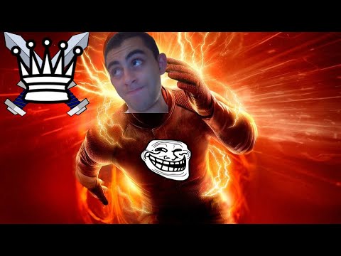 Queen sacrifice. One second left. Five straight pre-moves. CHECKMATE.  |  Von Popiel Gambit