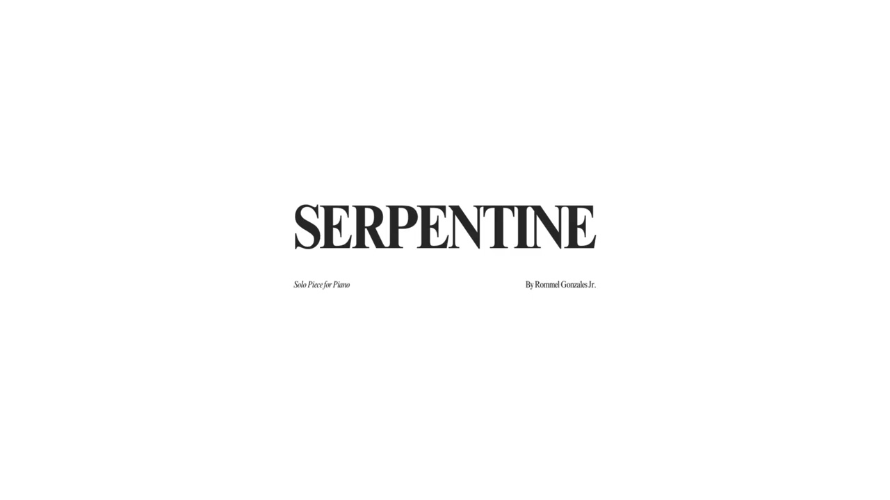 HIGHLIGHT: 2. A Nude Temptation — SERPENTINE v1 (2025) [Demo] (Piano Solo) by Rommel Gonzales Jr.