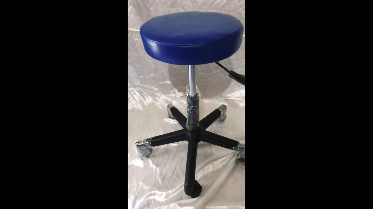 Banco Giratorio Tapizado Con Ruedas Neumático