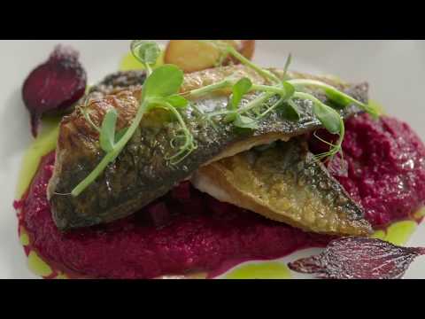 Crispy Fried Mackerel With Trio Of Beetroot