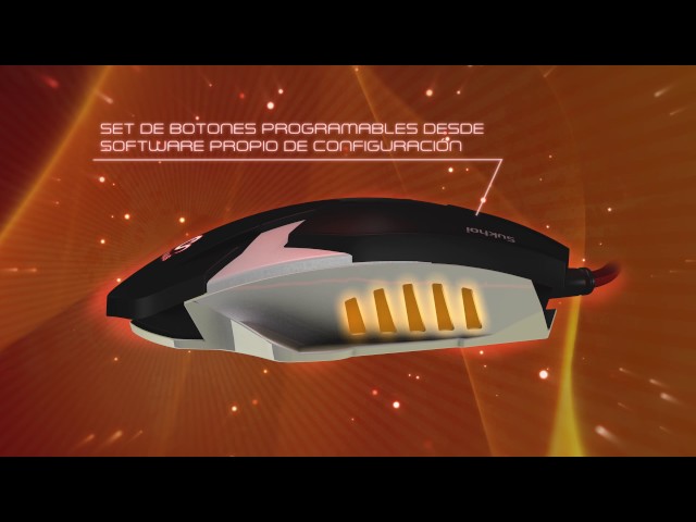 Souris de jeu Talius Sukhoi 2500 DPI noire video