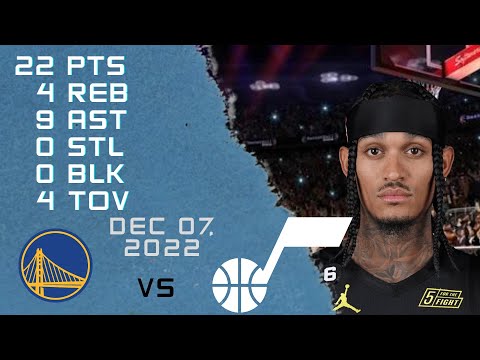 Jordan Clarkson All possessions 07-12-2022 JAZZ vs WARRIORS NBA REGULAR SEASON
