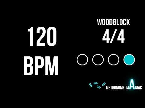 Metronome 120 BPM 4/4 - Woodblock