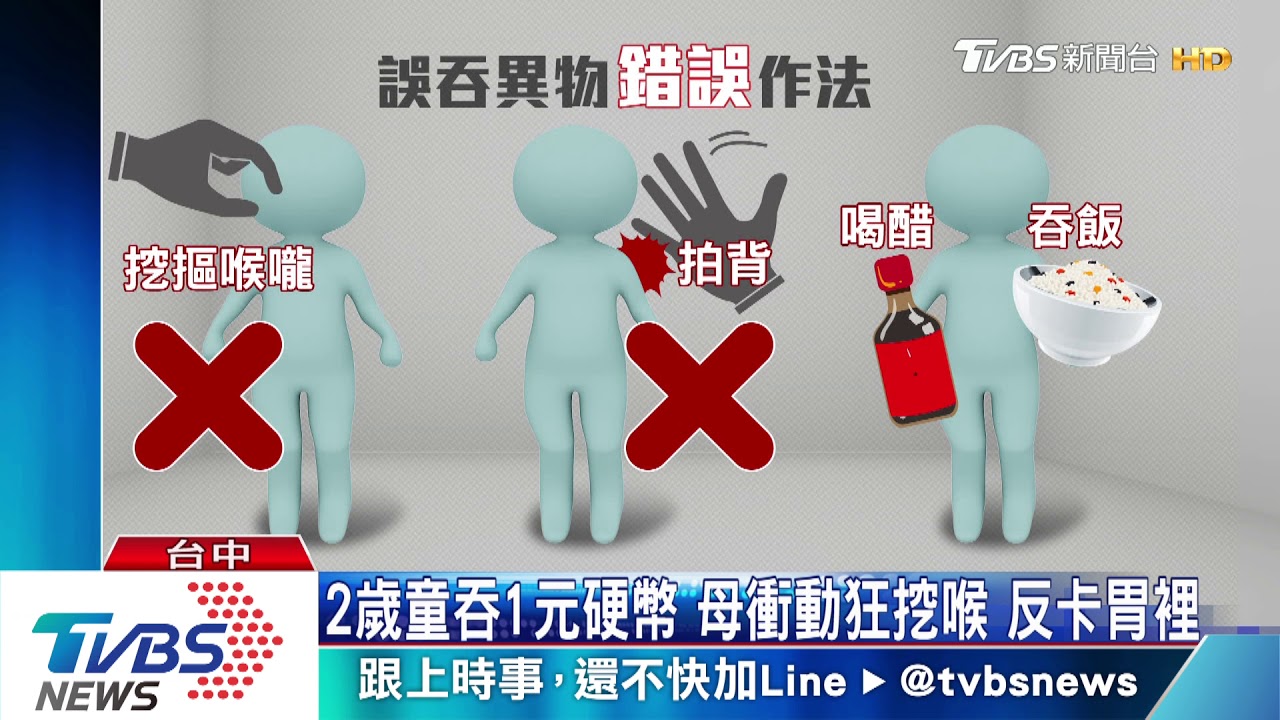 2歲童吞1元硬幣!母衝動狂挖喉 反卡胃裡