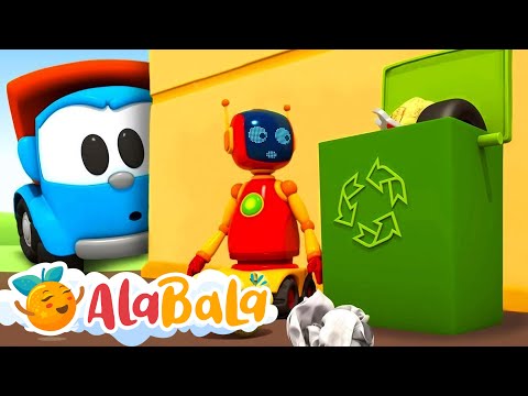 EPISOD NOU - Camionul Leo construiește o MAȘINĂ DE GUNOI | Desene animate pentru Copii | AlaBaLa