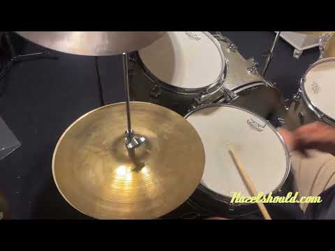 Vintage Zildjian 1950s Paper Thin Hi Hats 14” 722 808 g