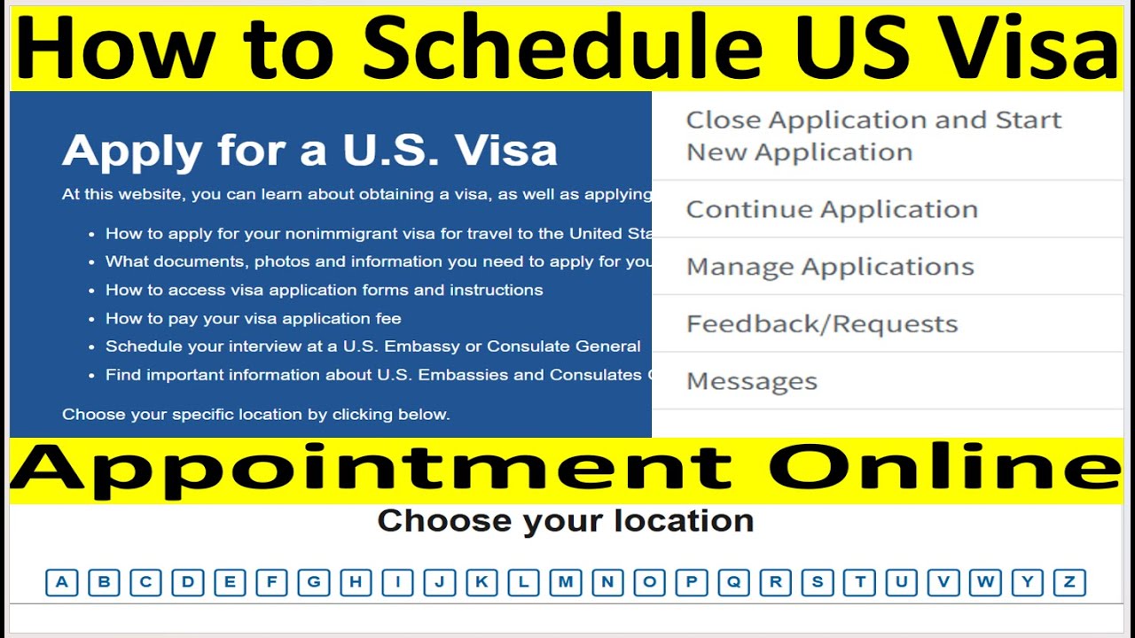 How to Schedule an Appointment for USA Visa Interview Online in New Portal || Step by Step Guide