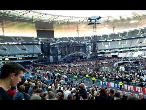 johnny Hallyday  stade de france 2009 vu du stade dans les gradins