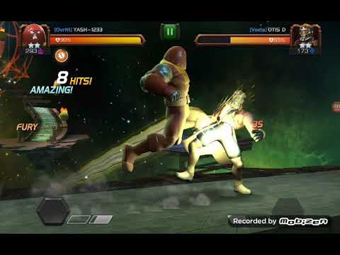 Unstoppable colossus vs Star Lord fight Contest of champions (IOS/Android )