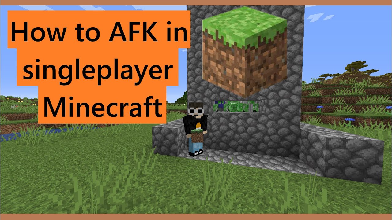 How to AFK in single player Minecraft
