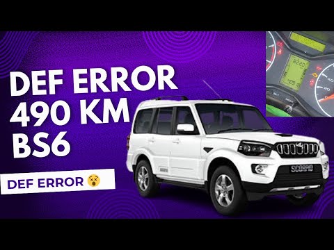 SCORPIO BS6 S5 DEF ERROR 490 KM PROBLEM SOLVED DEF ERROR