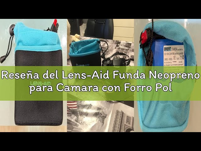 Vídeo relacionado con LENS-AID Funda Protectora para Objetivo de Neopreno con Forro Polar: Bolsa Protectora para Lentes y Accesorios da Camera fotografica