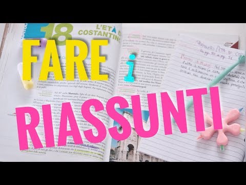 COME FARE I RIASSUNTI PER STUDIARE PIÙ VELOCEMENTE 🧠
