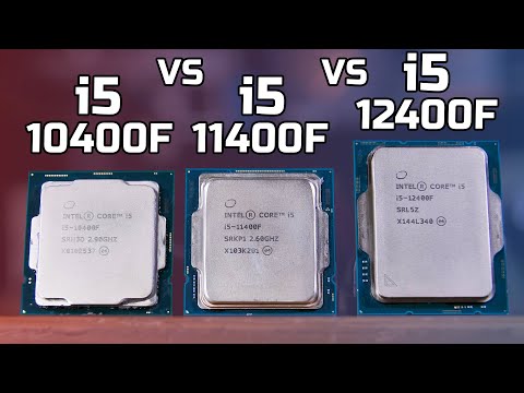 Intel i5 12400F vs 11400F vs 10400F - Gaming & Productivity