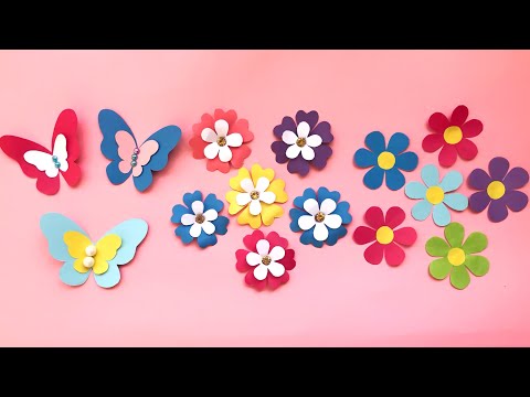 DIY Paper Flowers/very Easy and Simple paper Crafts🌷