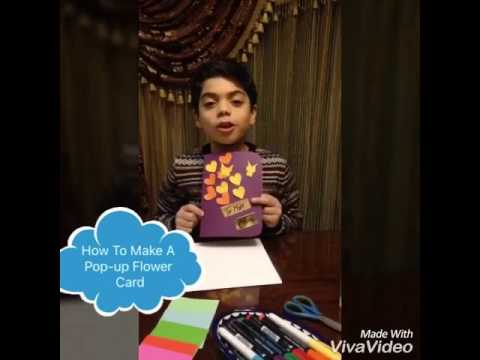 pop up flower card