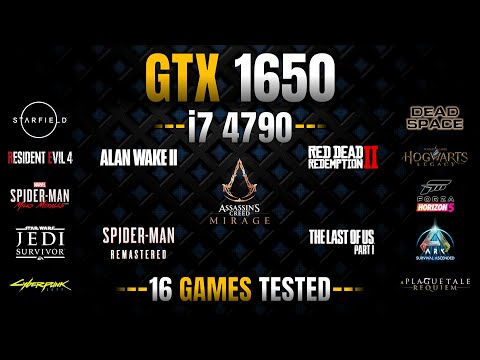 GTX 1650 + i7 4790 | Test in 16 Games | GTX 1650 Gaming