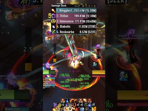 15 MILLION DPS FIRE MAGE BURST  #firemage #worldofwarcraft #gaming #fire #thewarwithin