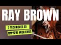 How to Use Ray Brown Techniques in Your Bass Lines - Part 1