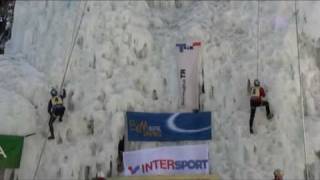 preview picture of video 'Tekma v hitrostnem lednem plezanju za Humarjev memorial'