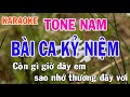 Bài Ca Kỷ Niệm Karaoke Tone Nam Nhạc Sống - Phối Mới Dễ Hát - Nhật Nguyễn