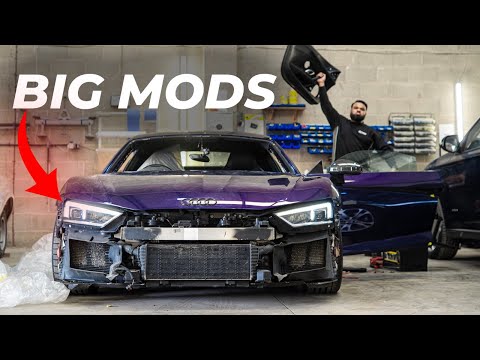 HUGE SUSPENSION UPGRADE ON AUDI R8 V10 PLUS! HOW TO!